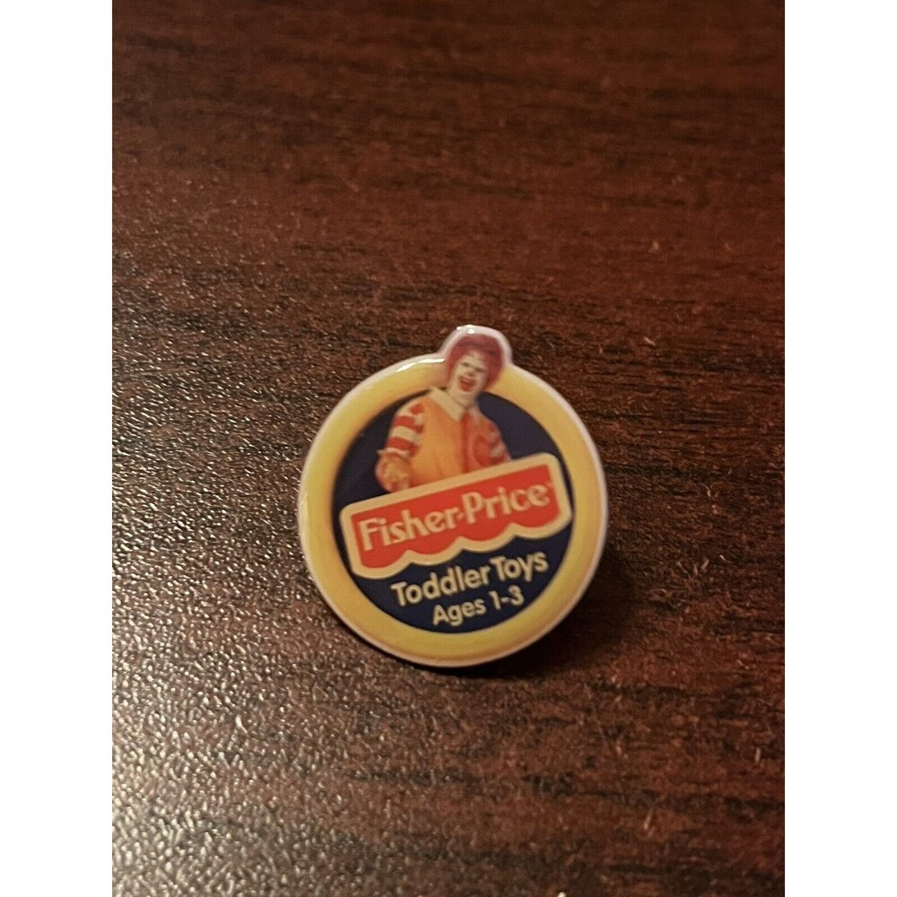 McDonald’s Ronald Fisher-Price Toddler Toys Employee‎ Lapel Hat Pin